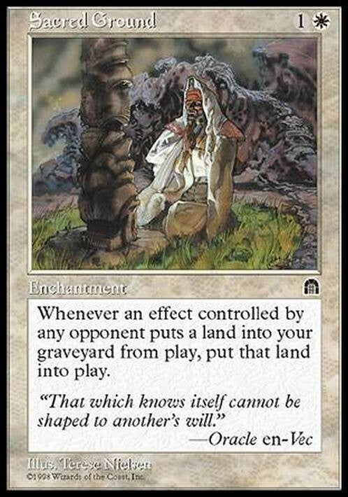 Sacred Ground ~ Stronghold [ EX ] [ Magic MTG ]