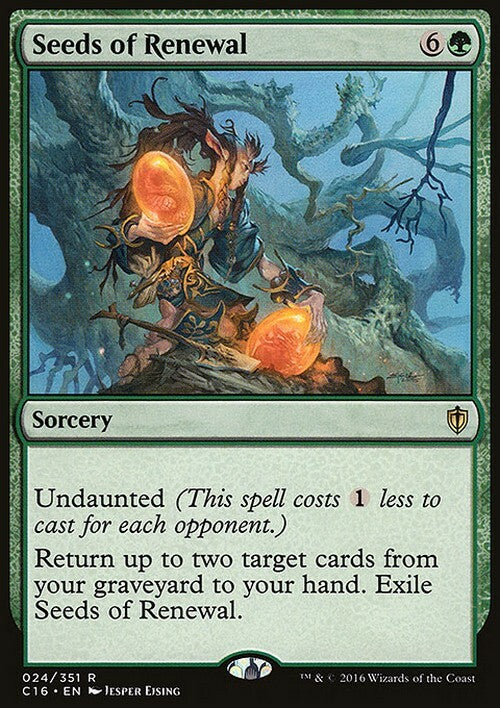 Seeds of Renewal ~ Commander 2016 [ NM ] [ Magic MTG ]