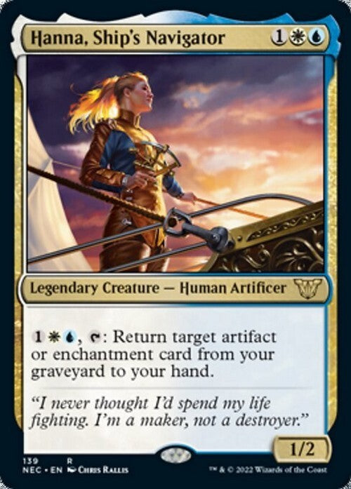 Hanna, Ship's Navigator ~ Commander: Kamigawa: Neon Dynasty [ NM ] [ Magic MTG ]