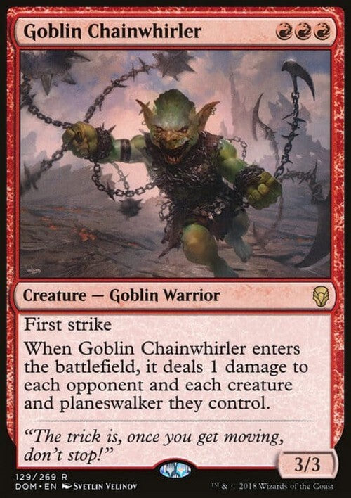 Goblin Chainwhirler ~ Dominaria [ EX ] [ Magic MTG ]