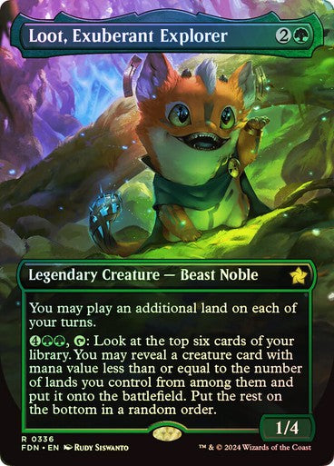 FOIL ALTERNATE Loot, Exuberant Explorer ~ Foundations [ NM ] [ Magic MTG ]