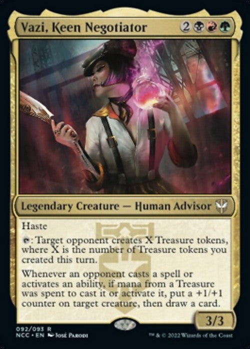 Vazi, Keen Negotiator ~ Commander: Streets of New Capenna [ NM ] [ MTG ]