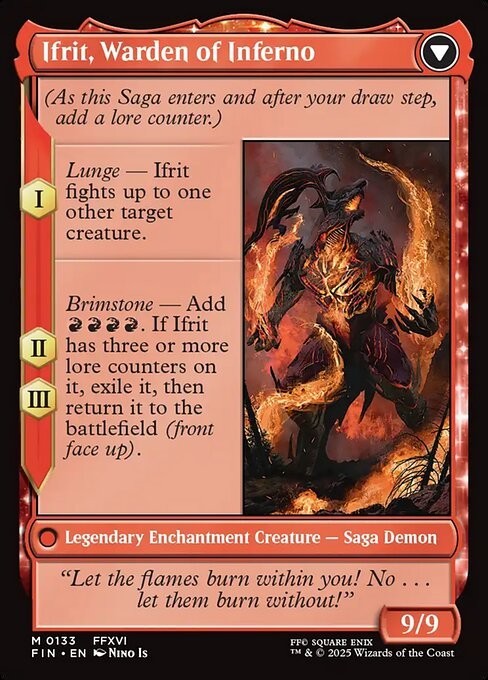 Clive, Ifrit's Dominant / Ifrit ~ Final Fantasy [ NM ] [ Magic MTG ]