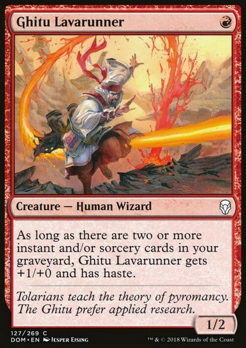 Ghitu Lavarunner ~ Dominaria [ EX ] [ MTG ]