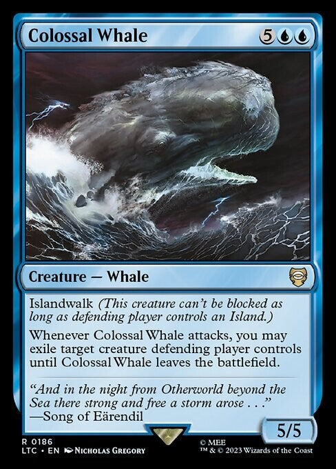 Colossal Whale ~ Commander: Lord of the Rings [ NM ] [ Magic MTG ]