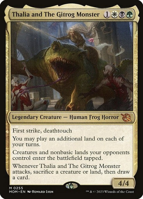 Thalia and The Gitrog Monster ~ March of the Machine [ NM ] [ Magic MTG ]