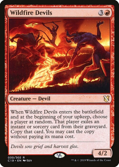 Wildfire Devils ~ Commander 2019 [ EX ] [ Magic MTG ]
