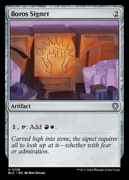 Boros Signet ~ Commander: Bloomburrow [ NM ] [ Magic MTG ]