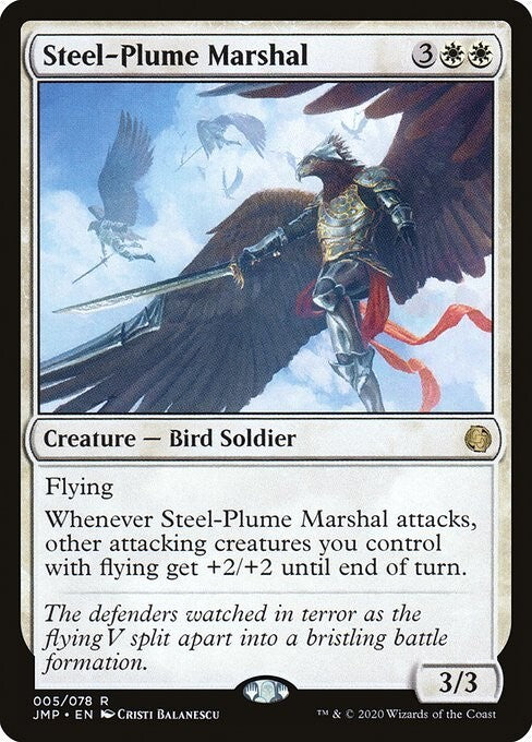 Steel-Plume Marshal ~ Jumpstart 2021 [ NM ] [ Magic MTG ]