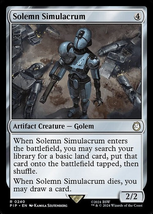 Solemn Simulacrum ~ Commander: Fallout [ NM ] [ Magic MTG ]
