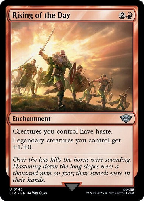 Rising of the Day ~ The Lord of the Rings [ NM ] [ Magic MTG ]