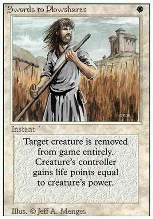 Swords to Plowshares ~ Revised [ EX ] [ Magic MTG ]