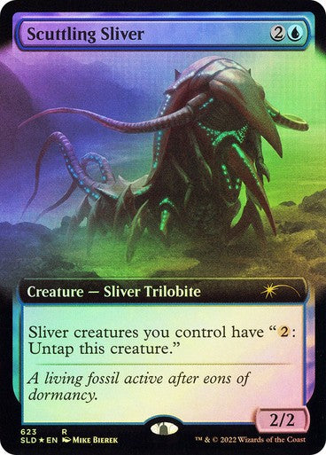 FOIL Scuttling Sliver ~ Secret Lair [ NM ] [ Magic MTG ]