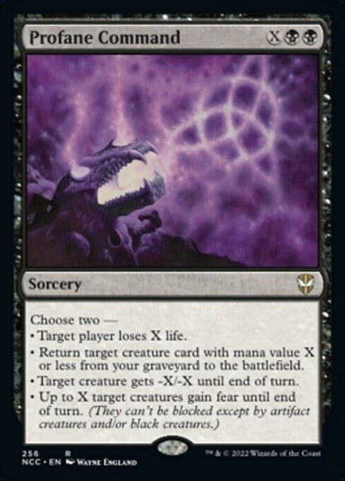 Profane Command ~ Commander: Streets of New Capenna [ NM ] [ MTG ]