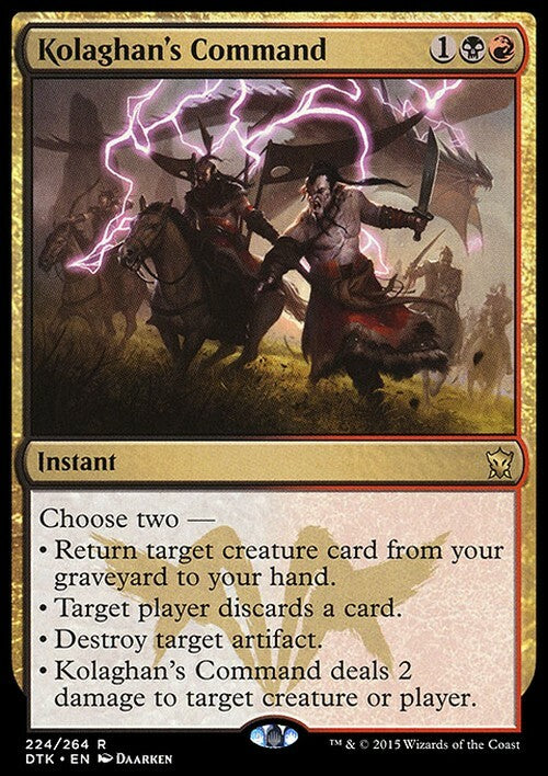 Kolaghan's Command ~ Dragons of Tarkir [ EX ] [ Magic MTG ]