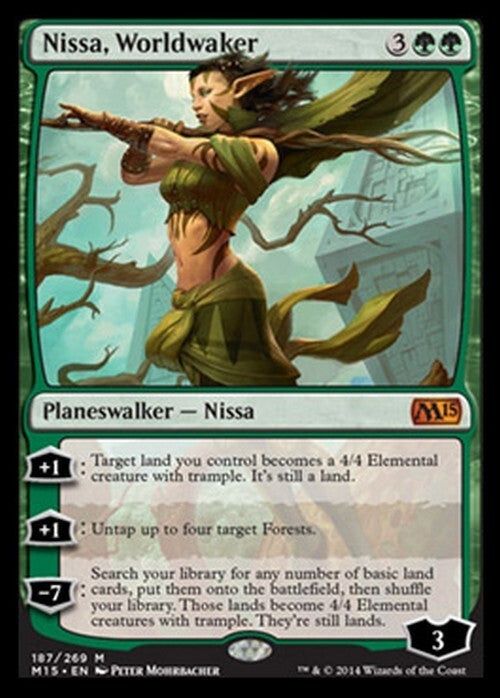Nissa, Worldwaker ~ Magic 2015 [ EX ] [ Magic MTG ]