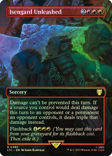 FOIL Isengard Unleashed ~ Commander: Lord of the Rings [ NM ] [ MTG ]