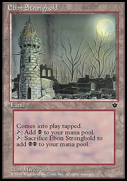 Ebon Stronghold ~ Fallen Empires [ EX ] [ Magic MTG ]