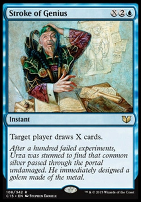 Stroke of Genius ~ Commander 2015 [ EX ] [ Magic MTG ]