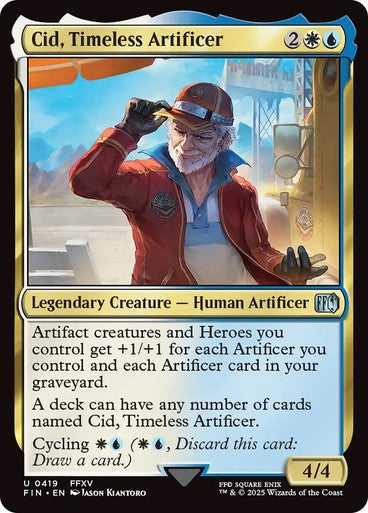 Cid, Timeless Artificer #419 ~ Final Fantasy [ NM ] [ Magic MTG ]