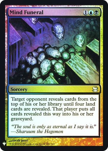 FOIL Mind Funeral ~ Mystery Booster [ NM ] [ Magic MTG ]
