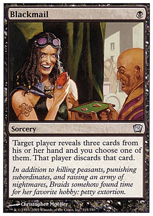 Blackmail ~ Ninth Edition [ EX ] [ Magic MTG ]