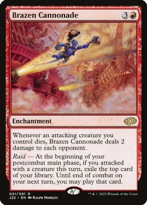 Brazen Cannonade ~ Jumpstart 2022 [ NM ] [ Magic MTG ]