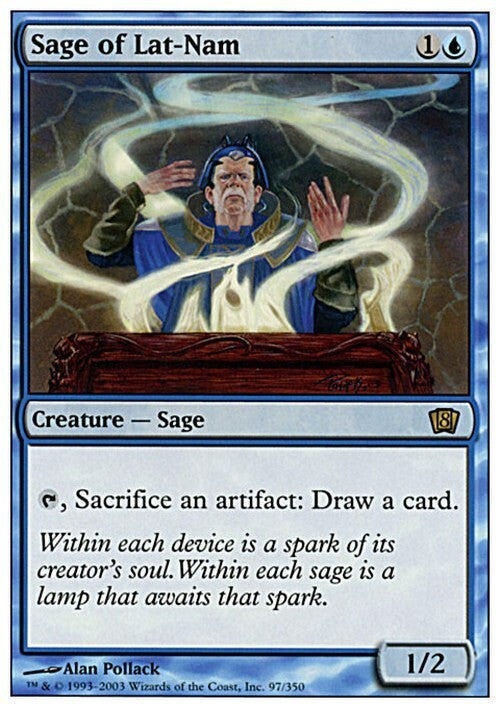 Sage of Lat-Nam ~ Eighth Edition [ EX ] [ Magic MTG ]