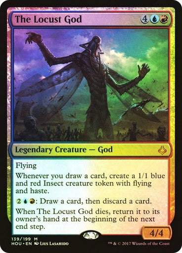 FOIL The Locust God ~ Hour of Devastation [ NM ] [ Magic MTG ]