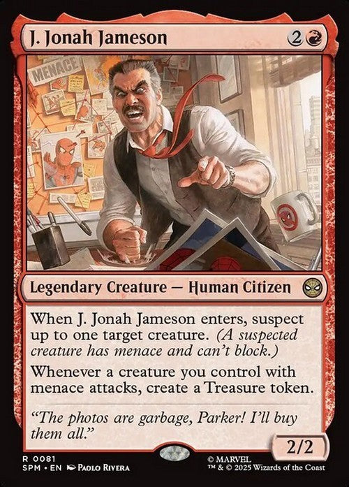 J. Jonah Jameson ~ Spider-Man [ NM ] [ Magic MTG ]
