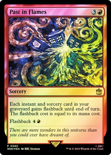 FOIL Past in Flames ~ Commander: Doctor Who [ NM ] [ Magic MTG ]