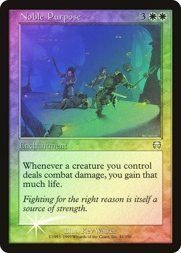 FOIL Noble Purpose ~ Mercadian Masques [ EX ] [ Magic MTG ]