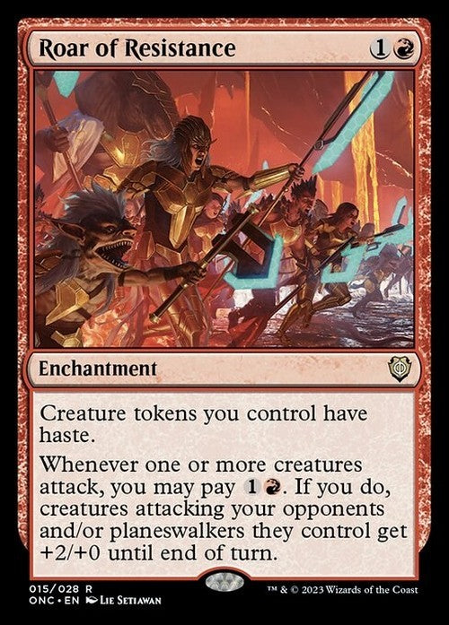 Roar of Resistance ~ Commander: Phyrexia: All Will Be One [ NM ] [ Magic MTG ]