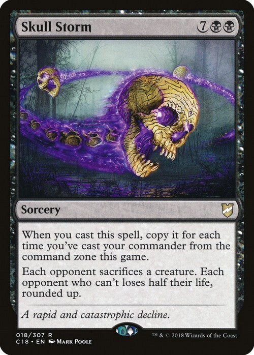 Skull Storm ~ Commander 2018 [ EX ] [ Magic MTG ]