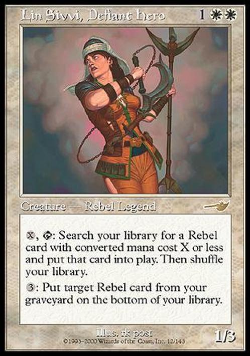 Lin Sivvi, Defiant Hero ~ Nemesis [ PLAYED ] [ Magic MTG ]