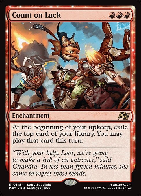 Count on Luck ~ Aetherdrift [ NM ] [ Magic MTG ]