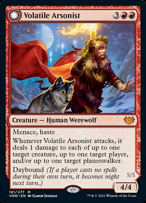 Volatile Arsonist / Dire-Strain Anarchist ~ Crimson Vow [ NM ] [ Magic MTG ]