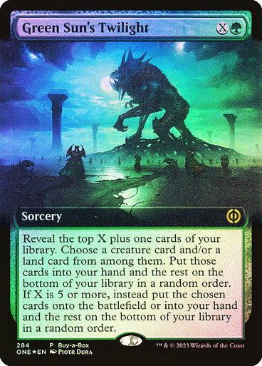 FOIL Green Sun's Twilight ~ Buy a Box Phyrexia: All Will Be One [ NM ] [ MTG ]