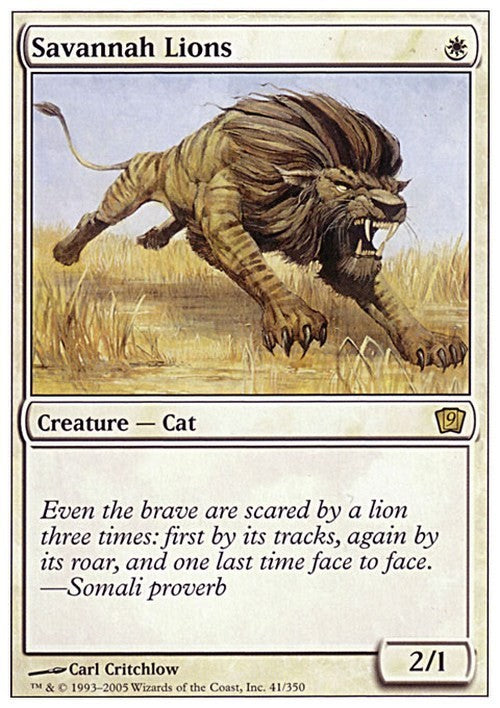 Savannah Lions ~ Ninth Edition [ EX ] [ Magic MTG ]