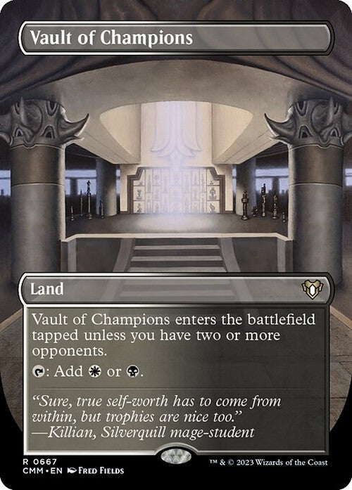 BORDERLESS Vault of Champions ~ Commander Masters [ NM ] [ Magic MTG ]