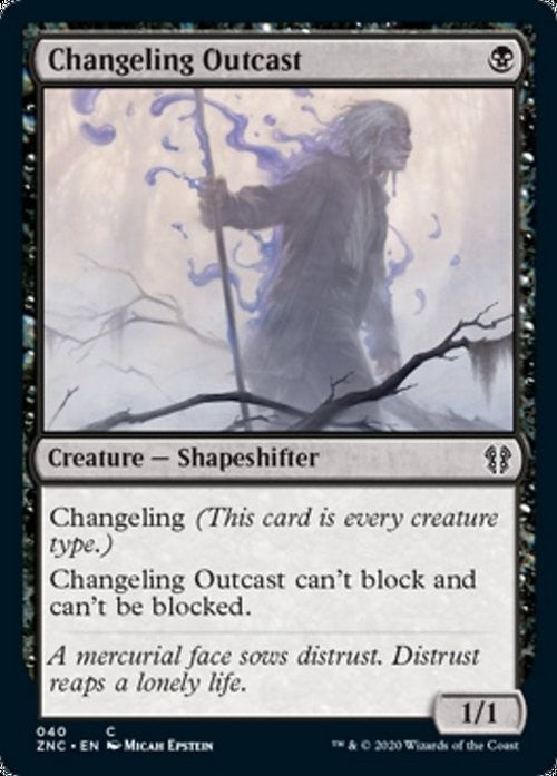 Changeling Outcast ~ Commander: Zendikar Rising [ NM ] [ Magic MTG ]