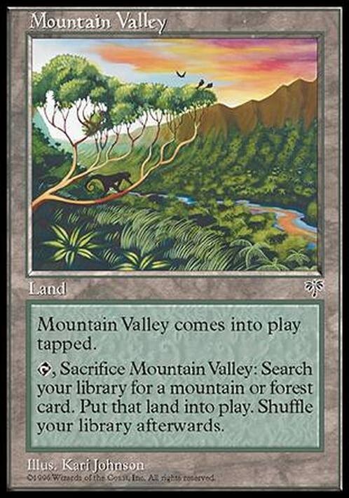 Mountain Valley ~ Mirage [ EX ] [ Magic MTG ]