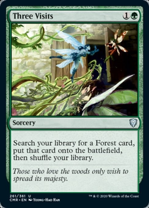 Three Visits ~ Commander Legends 1 [ NM ] [ Magic MTG ]