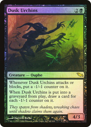 FOIL Dusk Urchins ~ Shadowmoor [ EX ] [ Magic MTG ]