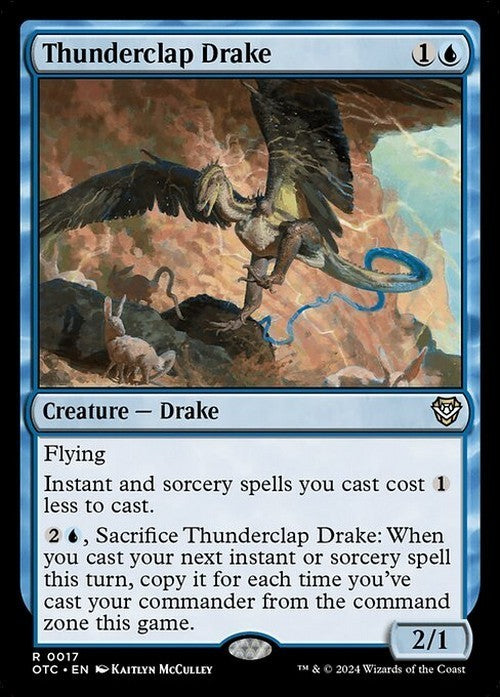 Thunderclap Drake ~ Commander: Outlaws of Thunder Junction [ NM ] [ Magic MTG ]