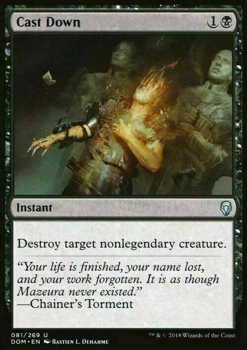 Cast Down ~ Dominaria [ EX ] [ Magic MTG ]