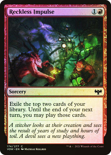 FOIL Reckless Impulse ~ Crimson Vow [ NM ] [ Magic MTG ]