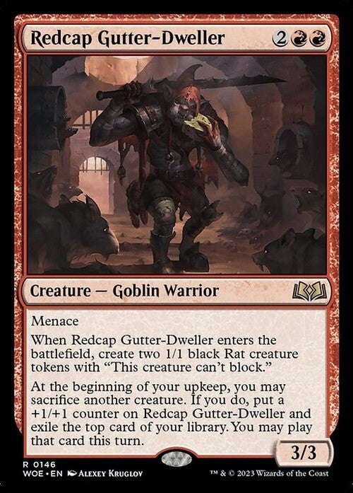 Redcap Gutter-Dweller ~ Wilds of Eldraine [ NM ] [ Magic MTG ]