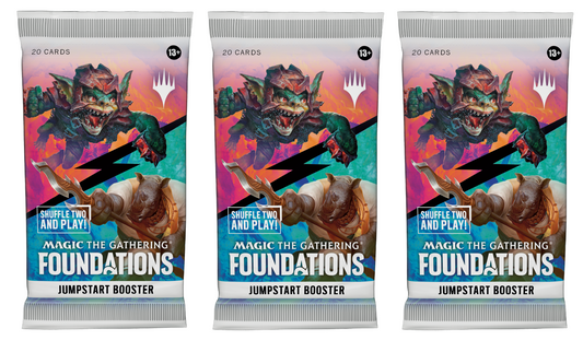 3 x Jumpstart Booster Pack ~ Foundations ~ Magic the Gathering MTG Sealed