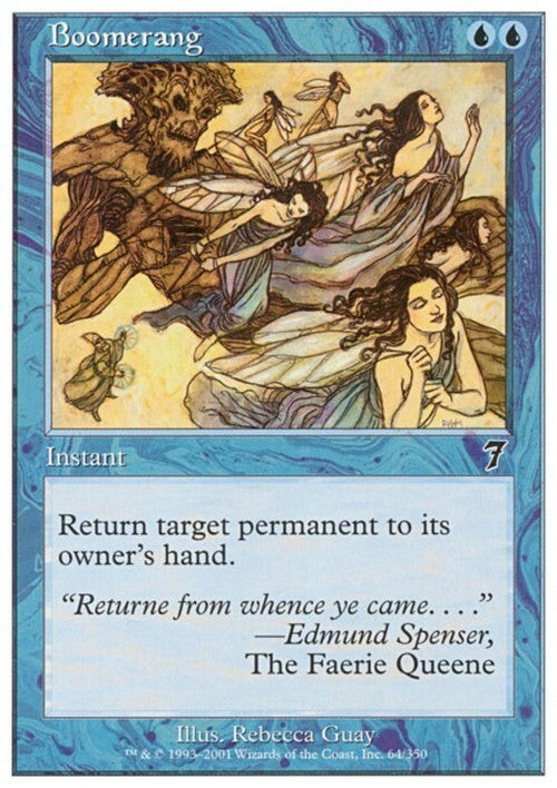 Boomerang ~ Seventh Edition [ EX ] [ Magic MTG ]